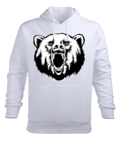 Crow Crow Karelian Bear Erkek Kapüşonlu Hoodie Sweatshirt