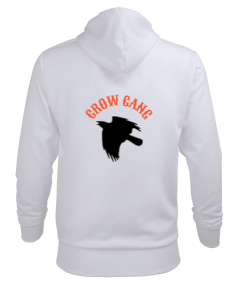 Crow Gang Baskılı Sweatshirt Erkek Kapüşonlu Hoodie Sweatshirt