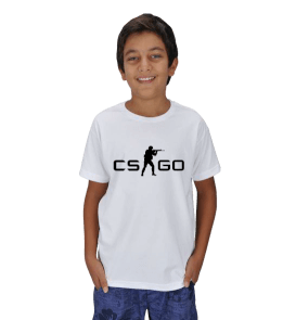 CS GO Beyaz Renk Çocuk Unisex