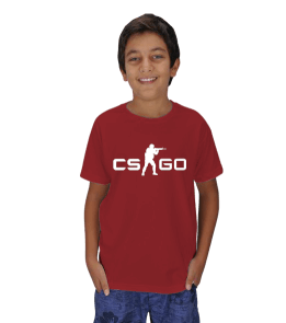 CS GO Kırmızı Renk2 Çocuk Unisex