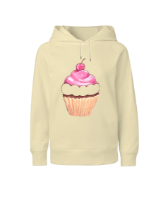 Cupcake Figürlü Çocuk Unisex Hoodie Kapüşonlu