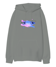 Cute Art Oversize Unisex Kapüşonlu Sweatshirt