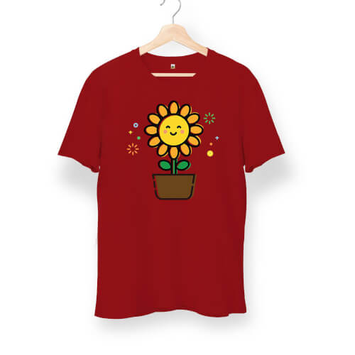 Cute Sunflower Ayçiçek Unisex Kısa Kol Tişört