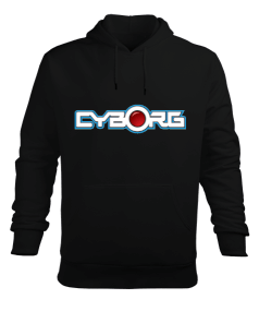 Cyborg Erkek Kapüşonlu Hoodie Sweatshirt