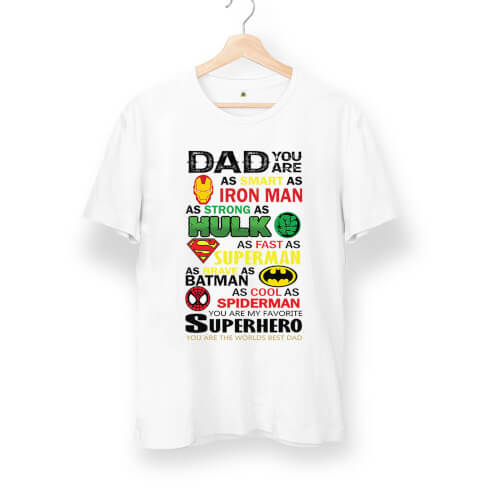 Dad Superheros Unisex Kısa Kol Tişört