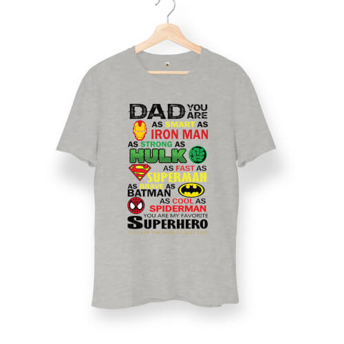 Dad Superheros Unisex Kısa Kol Tişört