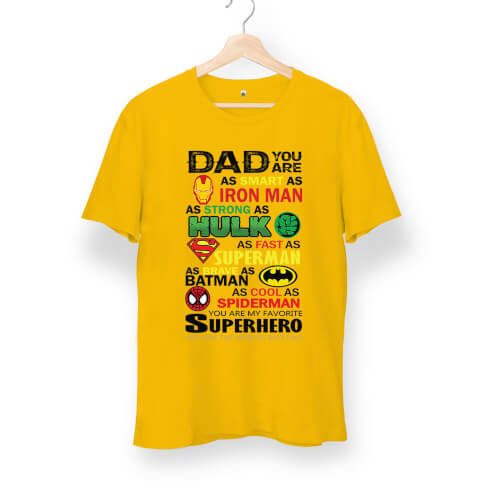 Dad Superheros Unisex Kısa Kol Tişört