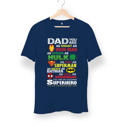 Dad Superheros Unisex Kısa Kol Tişört