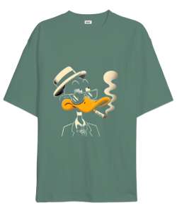 Daffy Duck Çağla Yeşili Çağla Yeşili Oversize Unisex Tişört