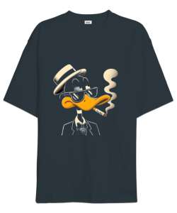 Daffy Duck Mafia Füme Oversize Unisex Tişört