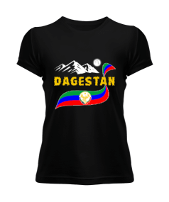 Dağıstan bayrağı,Dağıstan logosu. Kadın Tişört