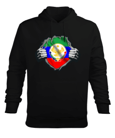 Dağıstan,Dağıstan bayrağı,Dağıstan logosu. Erkek Kapüşonlu Hoodie Sweatshirt