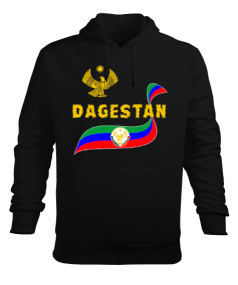 Dağıstan,Kafkas,Dağıstan Bayrağı,Dağıstan logosu. Erkek Kapüşonlu Hoodie Sweatshirt