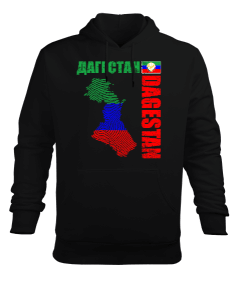 Dağıstan,Kafkas,Dağıstan Bayrağı,Dağıstan logosu. Erkek Kapüşonlu Hoodie Sweatshirt