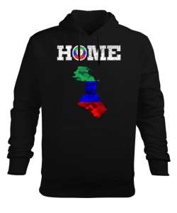 Dağıstan,Kafkas,Dağıstan Bayrağı,Dağıstan logosu. Siyah Erkek Kapüşonlu Hoodie Sweatshirt