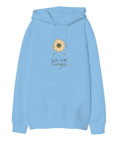 Daisy Oversize Unisex Kapüşonlu Sweatshirt