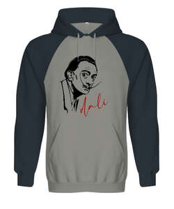 Dali Gri/Füme Orjinal Reglan Hoodie Unisex Sweatshirt