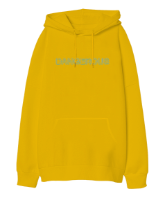 Dangerous Oversize Unisex Kapüşonlu Sweatshirt