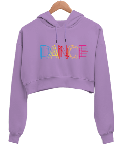 Dans Kadın Crop Hoodie Kapüşonlu Sweatshirt