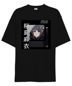 Dark Anime Girl Oversize Unisex Tişört