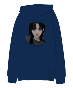 Dark Anime Oversize Unisex Kapüşonlu Sweatshirt