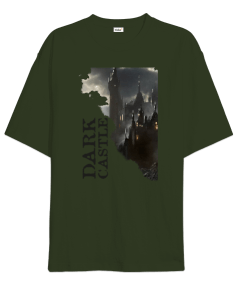 Dark Castle Tasarım Baskılı Oversize Unisex Tişört