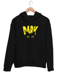 Dark Cat Siyah Unisex Kapşonlu Sweatshirt