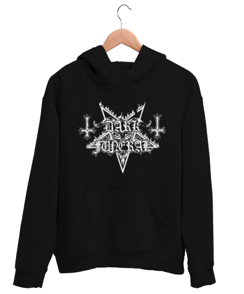 Tisho - Dark Funeral Siyah Unisex Kapşonlu Sweatshirt