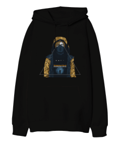 Dark Oversize Unisex Kapüşonlu Sweatshirt