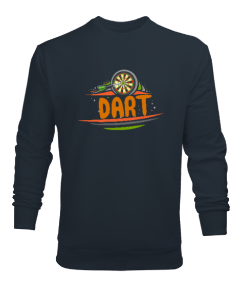 Tisho - Dart - Oyun - Spor - Hedef Füme Erkek Sweatshirt