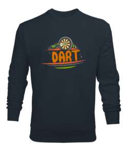 Dart - Oyun - Spor - Hedef Füme Erkek Sweatshirt