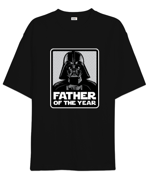 Darth Vader Father Of The Year Siyah Oversize Unisex Tişört