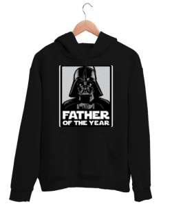 Darth Vader Father Of The Year Siyah Unisex Kapşonlu Sweatshirt