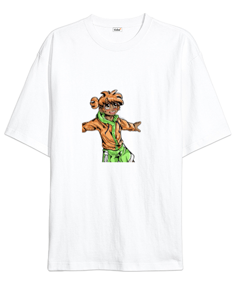 Darwin Watterson - Gumball Beyaz Oversize Unisex Tişört