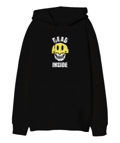 DEAD INSIDE Oversize Unisex Kapüşonlu Sweatshirt