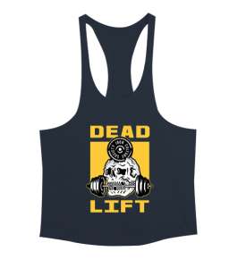 Dead Lift Vücut Geliştirme GYM Bodybuilding Fitness Baskılı Füme Erkek Tank Top Atlet