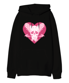 DEADLY HEARTS by SEP Oversize Unisex Kapüşonlu Sweatshirt