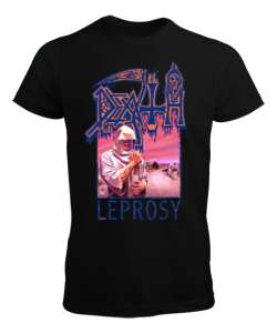 Death Leprosy Siyah Erkek Tişört