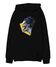 Death Note Anime Ryuk Tasarım Baskılı Oversize Unisex Kapüşonlu Sweatshirt