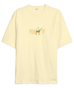 Deer Celtic Series Purify Arkası Ağaç detaylı Oversize Unisex Tişört