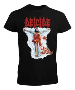 Deicide - Once Upon The Cross Siyah Erkek Tişört