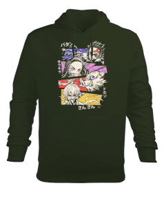 Demon Slayer Anime Tasarım Baskılı Erkek Kapüşonlu Hoodie Sweatshirt