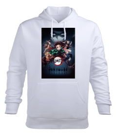 demon slayer Erkek Kapüşonlu Hoodie Sweatshirt