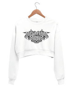 Der Weg Einer Freiheit Baskılı Kadın Crop Sweatshirt