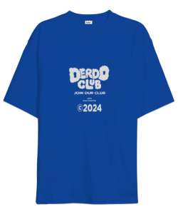 Derdo Club V1 Saks Mavi Oversize Unisex Tişört