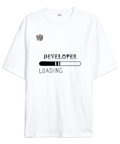 Developer Loading Unisex Oversize Unisex Tişört