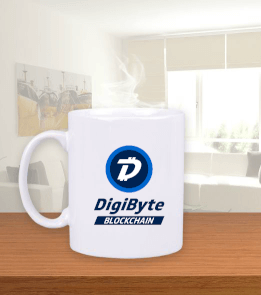 DigiByte Beyaz Kupa Bardak