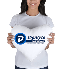 DigiByte Kalp Yastık