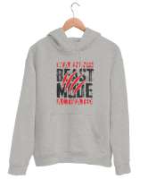 Dikkat Canavar Modu Açık - Beast Mode - Pençe Gri Unisex Kapşonlu Sweatshirt - Thumbnail