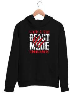 Dikkat Canavar Modu Açık - Beast Mode - Pençe Siyah Unisex Kapşonlu Sweatshirt